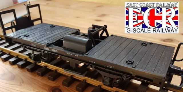 BRAND NEW G SCALE 45mm GAUGE TRUCK & FITTED LGB RAIL TRACK CLEANER RAILWAY TRAIN