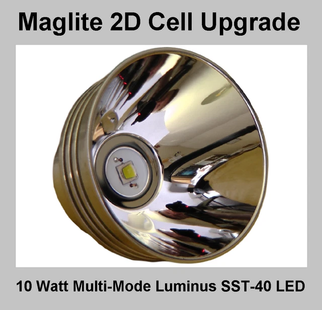MAGLITE BRIGHTEST MULTIMODE 10 Watt LED Conversion Upgrade for a 2D