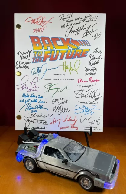 Back to the Future Script Signed - Autograph Reprints - 139 Pages- Marty McFly
