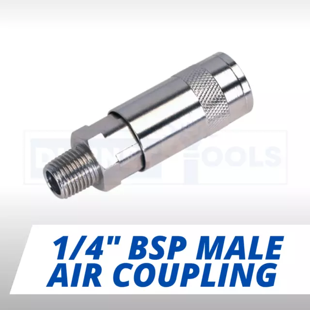 1/4" Air Line Coupler  Bsp Male Hose Connector Quick Release Coupling Fitting