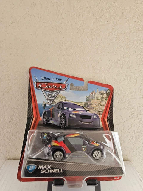 DISNEY PIXAR CARS 2 Diecast Max Schnell No 21 Purple F49 £12.94 ...