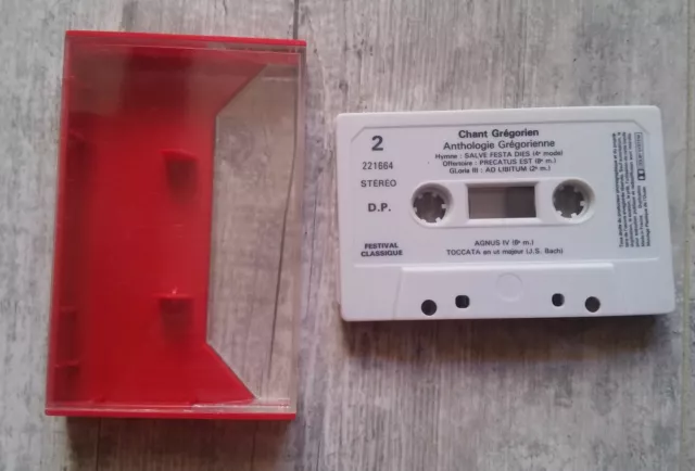 Anthologie grégorienne  chant gregorien cassette audio K7