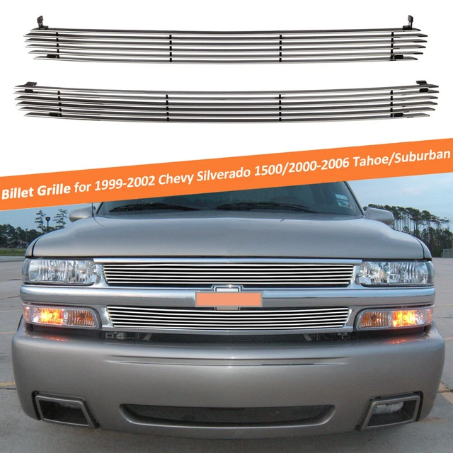Front Grille Inserts Fits 99-02 Silverado 1500/00-06