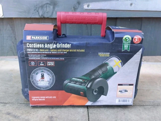 Parkside cordless angle grinder pwsa 12 b1 hotsell