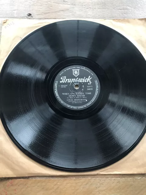 Louis Armstrong When It’s Sleepy Time Down South/It’s All In The Game 78RPM 2
