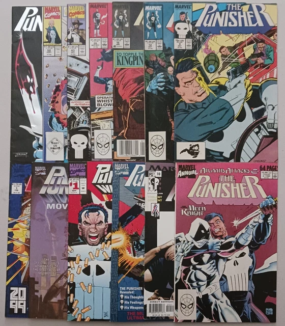 Punisher (Lot of 13) 3, 12,15,26 PLUS More (Marvel) Higher Grade