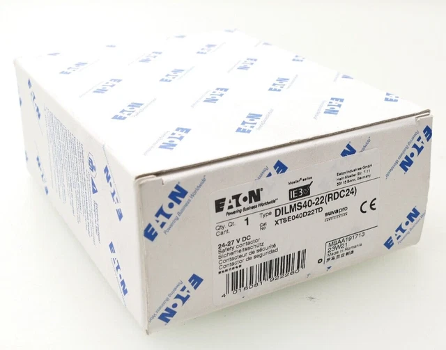 Protezione di sicurezza Eaton DILMS40-22 (RDC24) XTSE040D22TD | 191713