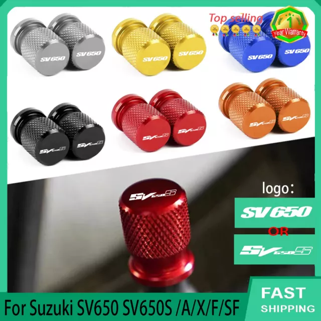 CNC For Suzuki SV650 SV650S /A/X/F/SF Motorcycle Wheel Tire Valve Stem Cap Cover