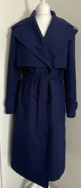 Atmosphere Primark - Womens Trench Coat - Size 8 - Royal Blue -Worn Once