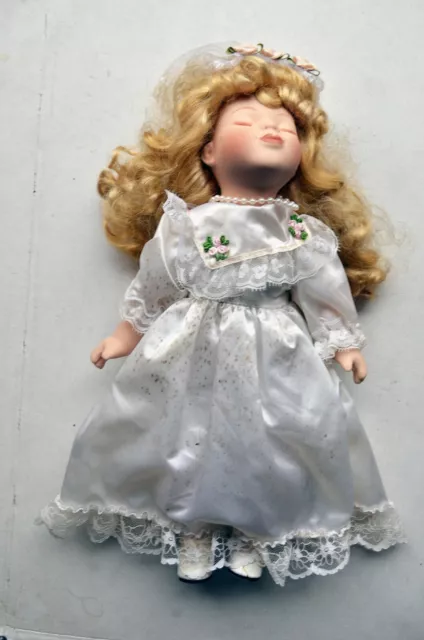 Bambola  Porcellana Anni '70 Sposina - Vintage Porcelain Doll