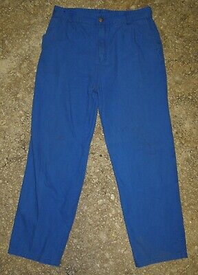 ancien pantalon moleskine bleu " neuf L 76 ancien" très bon état 