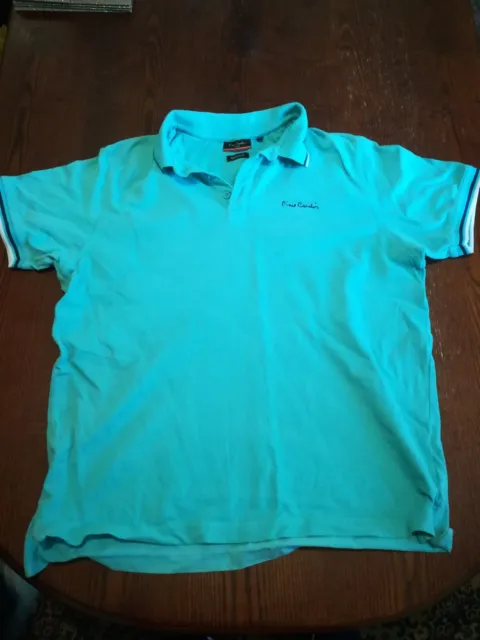 PIERRE CARDIN GREEN Polo Shirt Size XL £7.00 - PicClick UK