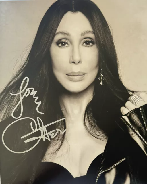 Cher Signed Autographed Photo 8x10 Color Photo Sexy