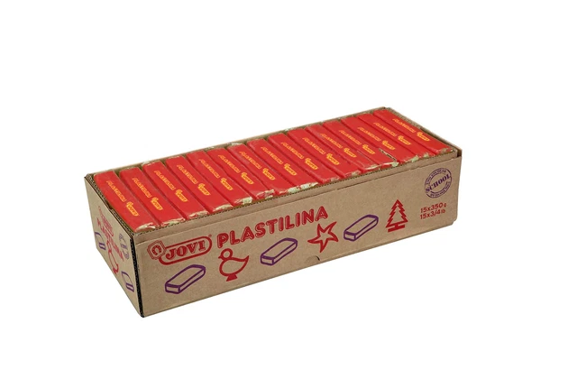 Jovi 7205 Plasticine, red, 350 gramos