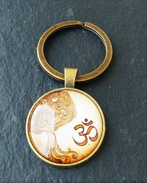 Om Schlüsselanhänger, Yoga Schlüsselanhänger