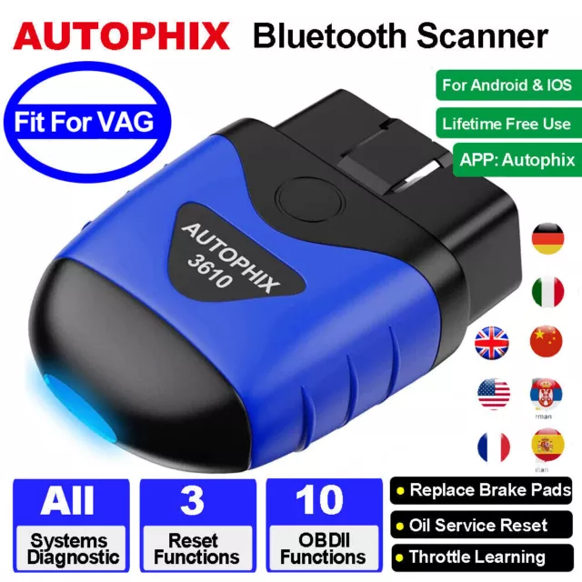 AUTOPHIX 3610 OBD2 Scanner Auto Alle System Diagnostic EPB ABS Scanner für VAG