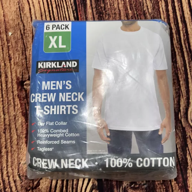 KIRKLAND SIGNATURE GRAY Crew Neck T-Shirt 4 PACK Mens - Medium Undershirts  M £85.18 - PicClick UK
