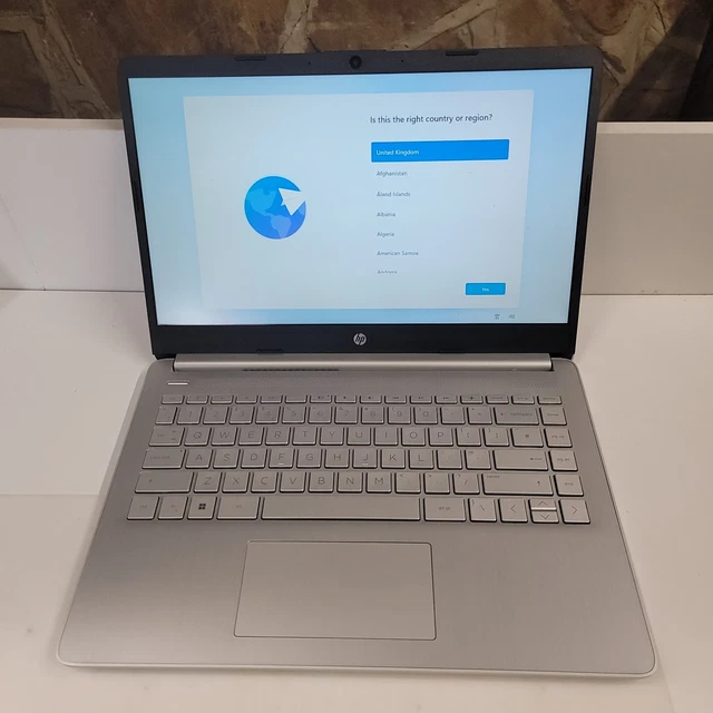 HP LAPTOP 14S-DK0XXX AMD A4-9125 4GB 128SSD Silver Perfect