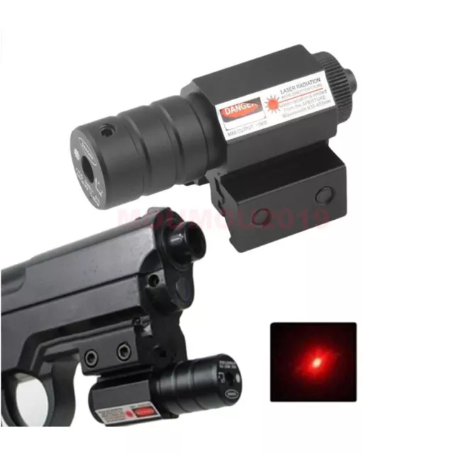 Tactical Red Laser Beam Dot Sight Scope Mount Gun Rifle Pistol Hunting 11mm/20mm