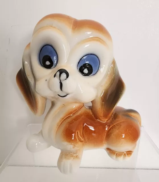 Vintage Porcelain Big Eyed Puppy/Dog Figurine