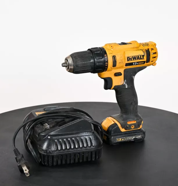 DeWALT DCD710 12V 12 Volt Max 2 Speed Drill Driver Li-Ion 1 Battery and Charger