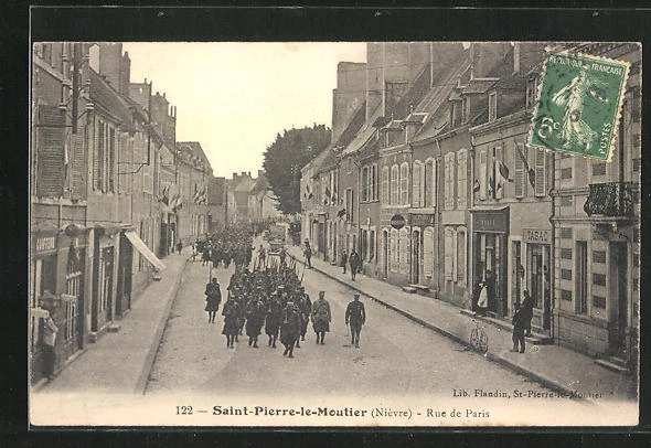 CPA Saint-Pierre-le-Moultier, Rue de Paris