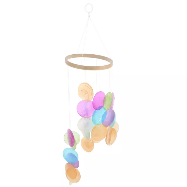 Bamboo Colorful Shell Wind Chimes Child Hanging Outdoor for outside
