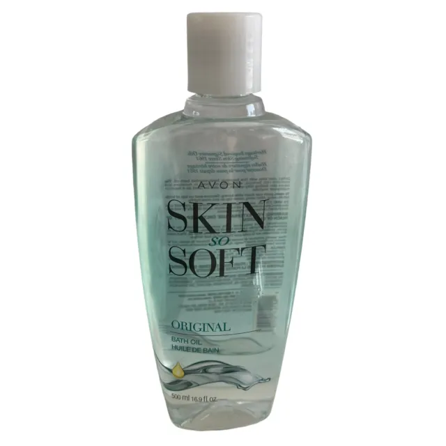 Botella de aceite de baño original Avon Skin So Soft 16,9 oz nuevo sellado