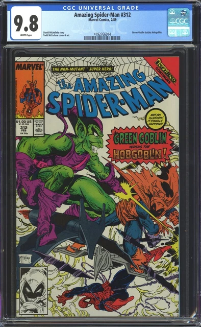 Amazing Spider-man #312 CGC 9.8 NM/MT McFarlane Art! Marvel Comics 1989