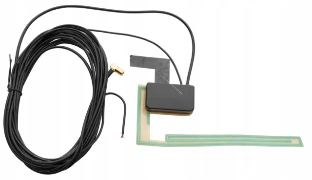 DAB DAB+ Aktiv Klebe Antenne für Kenwood Pioneer JVC Alpine Clarion SMB