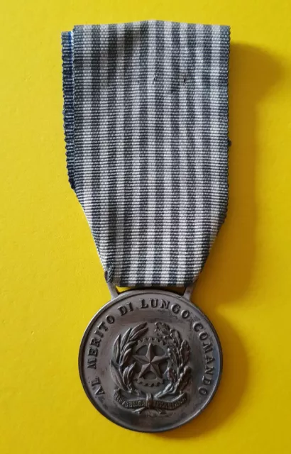 Medaglia Al Merito Lungo Comando Republica Italiana Esercito