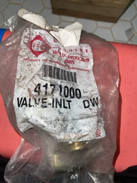 NEW GENUINE Whirlpool 4171000 Dishwasher Inlet Valve £24.13 - PicClick UK