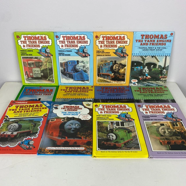VINTAGE THOMAS THE Tank Engine X 12 Hardcover Book Bundle Ladybird 1st ...