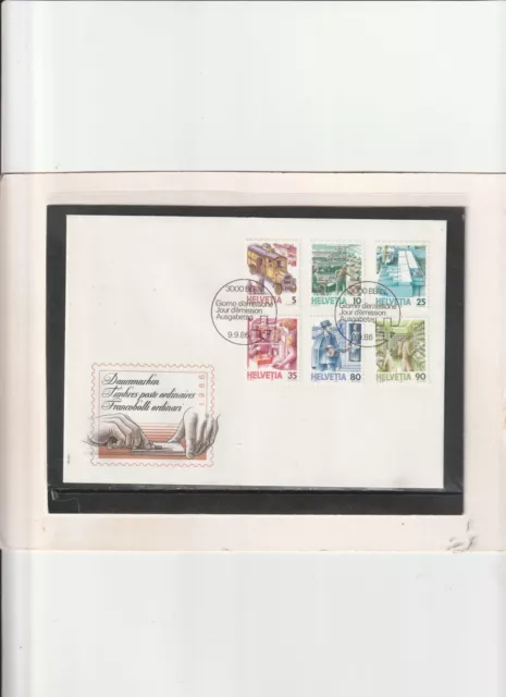 Schweiz - FDC - Mi. Nr. 1321 - 1326  " Postbeförderung 3000 Bern 09.09.1986 "