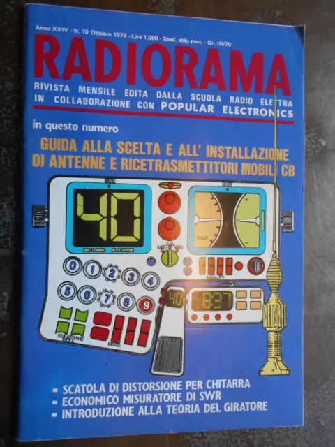 radiorama rivista numero 10 ottobre 1979 rivista scuola radio elettra aa.vv.