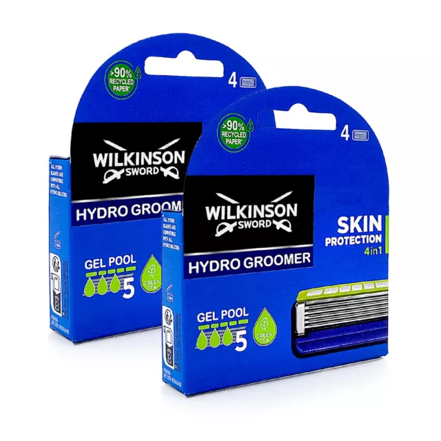 8 x Wilkinson Hydro 5 Groomer Power Select Rasierklingen Ersatzklingen Klingen