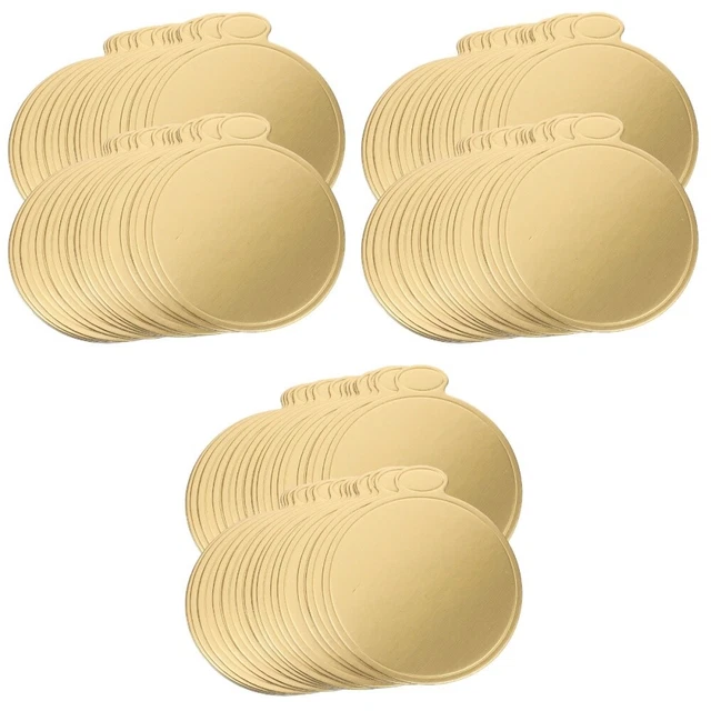 150 pz Mini Torta Basi Rotonde Torta Cartone Vassoi Mousse Torta Basi Esposizione