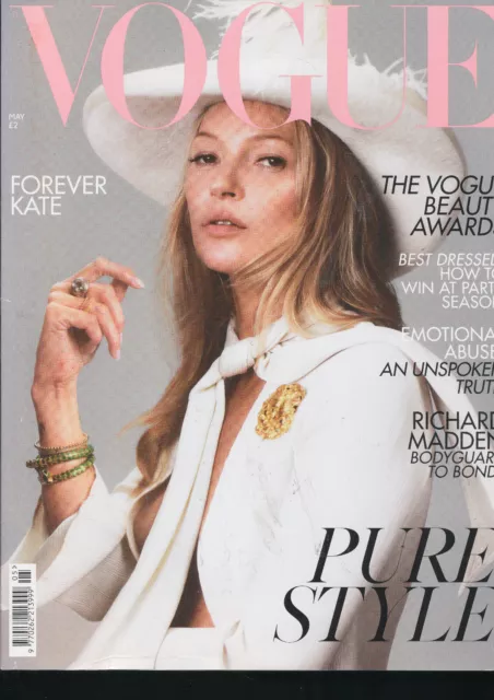 Vogue Magazine UK May 2019 Kate Moss Phillip Plein Richard Madden Grace Elizabet
