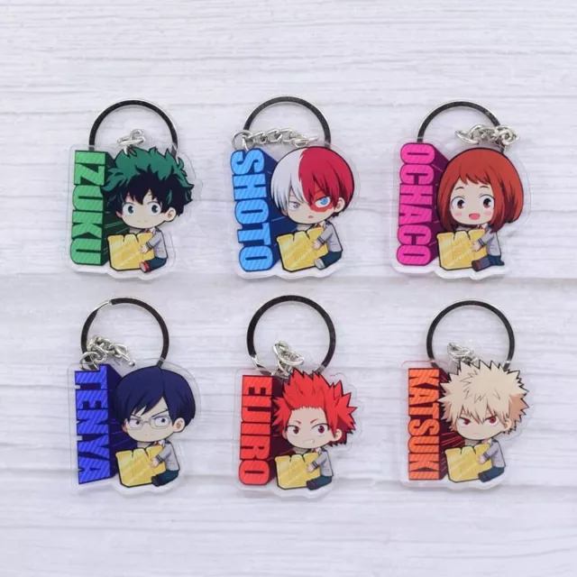 My Hero Academia Boku No Hero Academia Keychain Keyring Keyfobs. New.