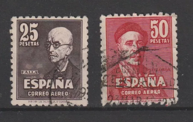 1947 Spagna Espana P.a. Manuel De Falla 2 Val Usati Mf97870