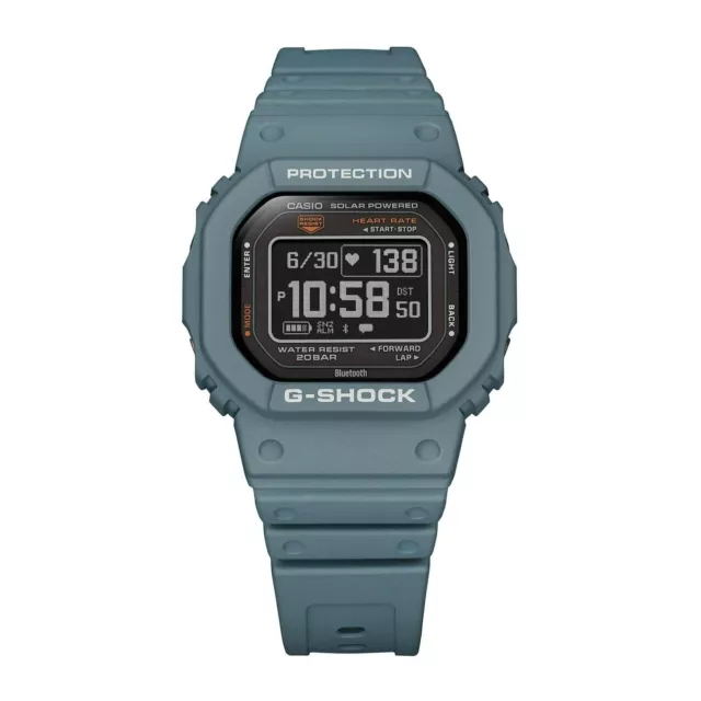 Casio G-Shock Move 5600 Series Mens Watch with Resin Bezel and Band Blue Gray