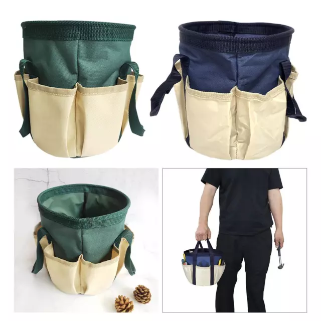 Garden Tool Bag Durable Gardening Organizer Tote Weaving Storage Portable for