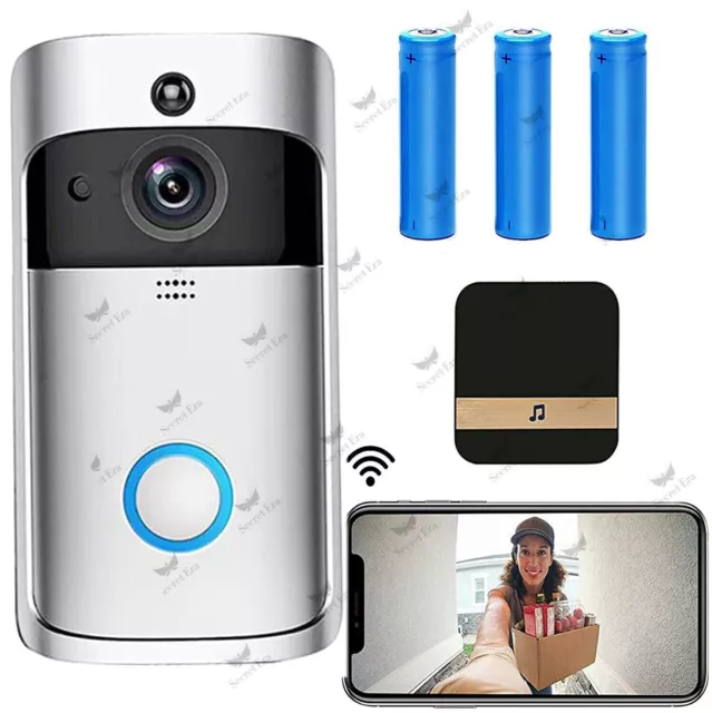 Wireless WiFi Video Doorbell Smart Phone Camera Door Bell Ring Intercom Security