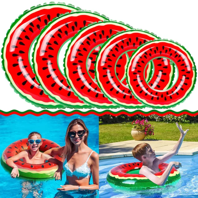 Aufblasbare Schwimmreifen Wassermelone Schwimmring Spielzeuge Kinder Erwachsene