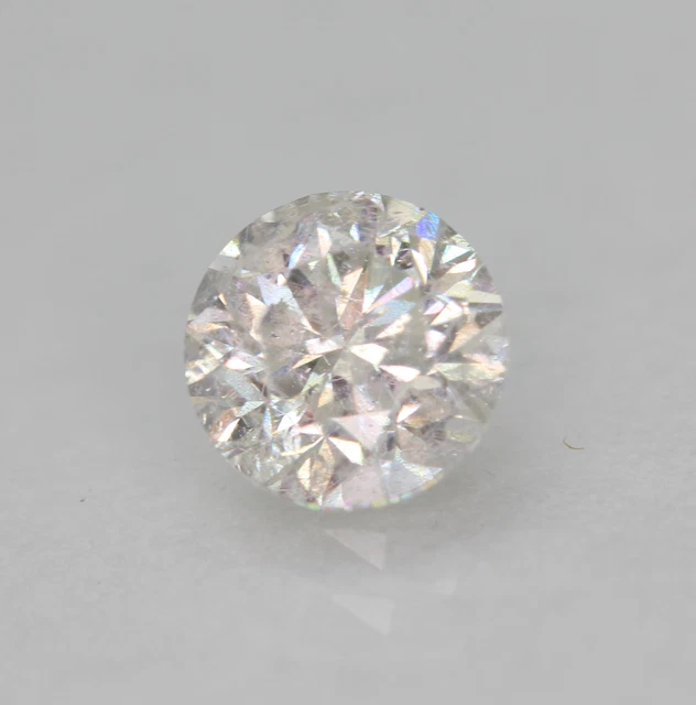 Certified 0.58 Carat D SI2 Round Brilliant Enhanced Natural Loose Diamond 5.11mm