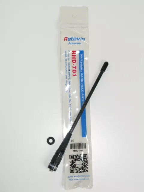 Retevis RHD-701 SMA Female robuste 2m 70cm Antenne ähnlich NAGOYA