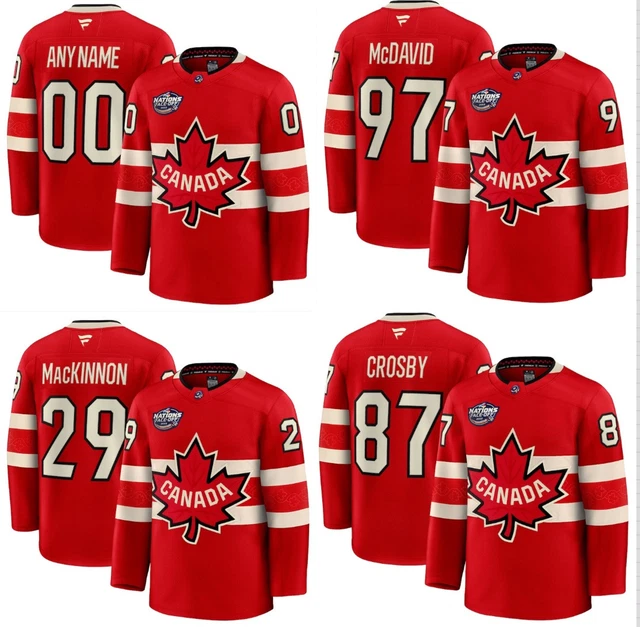 Nations Nhl Gear Canada Custom Mens Ice Hockey Jersey #16 Mitchell