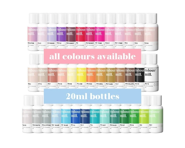 Colour Mill Oil-Based Food Dye Set, 20ml Each, 6 Colors: Baby Blue, Navy, Royal, Sky Blue, Teal, Tiffany - View #9