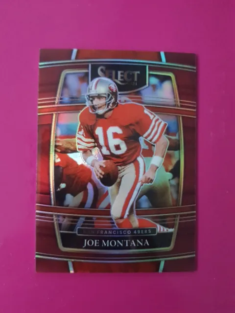 2021 Panini Select #36 Joe Montana San Francisco 49ers Maroon Prizm /149