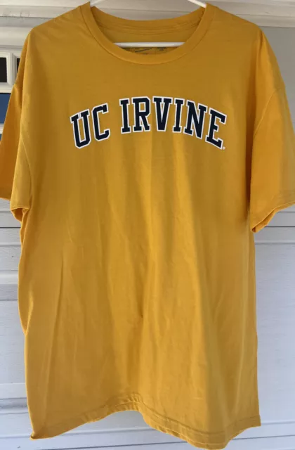 The Victory UC Irvine Short Sleeve T-shirt Yellow Multiple Sizes NWOT New